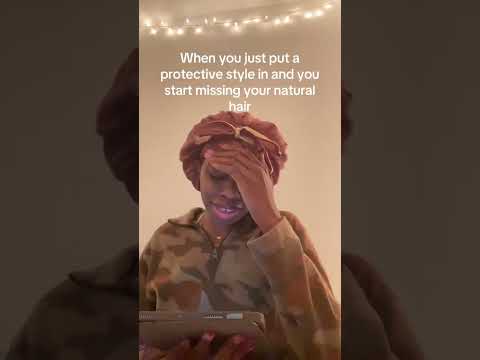 This too shall pass🥲 #protectivestyles #naturalhair #minitwists