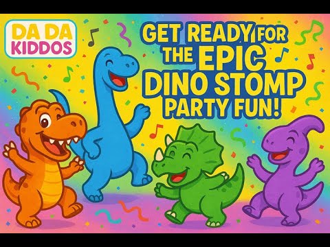 🎉🎶 Get Ready For The Epic Dino Stomp Party Fun 🦖 | Nursery Rhymes