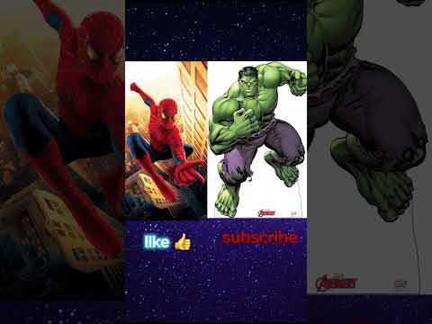 who is super hero?😮👍 #shorts #hulk #spiderman #avengers