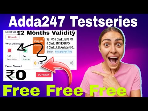 Adda247 12months Validity Testseries at ₹0 | Adda247 mock test |  How to buy free mock test
