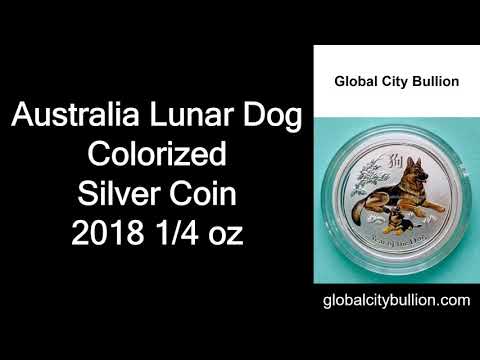 Australia Lunar Dog Silver Coin 2018 1/4 oz