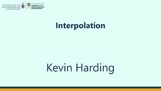 Interpolation [Lecture]