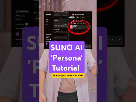 How to use Suno Persona, tutorial on how to save a specific vocal and reuse it on Suno #suno #ai