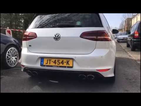 VW Golf 7 R DSG Launch control  (300hp) - 0-180 km/h acceleration (1080p) MK7 VII R20