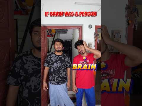 If My Brain🧠 was a person 😨🤦🏽‍♂️ #harishhatricks #youtubeshorts #comedy #brain