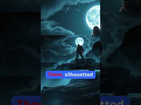 Bigfoot Roars at the Moon in Slow Motion #Shorts #WildCreatures
