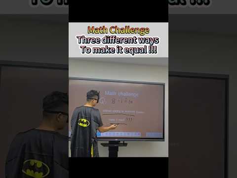 Can you figure out different answers from these three?#challenge #math #mathchallenge #JAVBoard