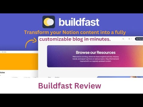 Buildfast Lifetime Deal Review 2025-Turn your Notion pages into a blog in minutes Only $49