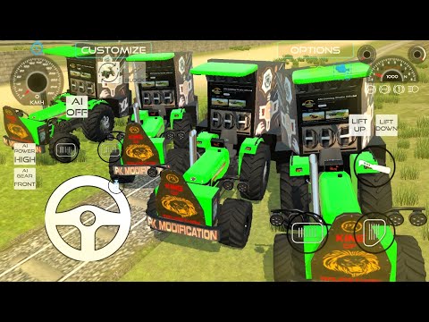 Modified #tractor And Driving #dumper Indian Vehicles Simulator 3D 💥 #gameplay #gamingvideos #games