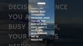 Gemini Today January 21, 2025 #horoscope #today #manifestation #trending #lawofattraction #daily