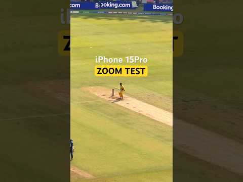 Shocking Result 😱 Iphone 15pro zoom in Ahmedabad #shorts Cricket Match Eng V
