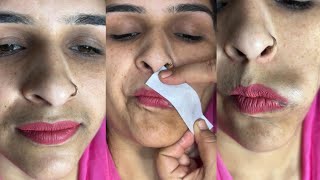 Upper lips waxing by Gel base liposoluable wax #upperlipswaxing #skincare #gelwax #pummybeautyworld