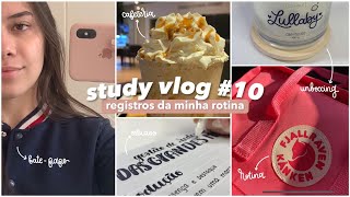 STUDY VLOG#10 | Unboxing, cafeteria, estudos, planejamento…