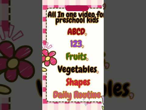 All in One Learning for Kids | ABCD, 123, Fruits, Vegetables & More | Fun with Learn India