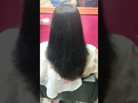 Part 2 - Front Locks with V haircut ❤️.. V shape haircut tutorial 💖.. #ytshorts #professional #hair