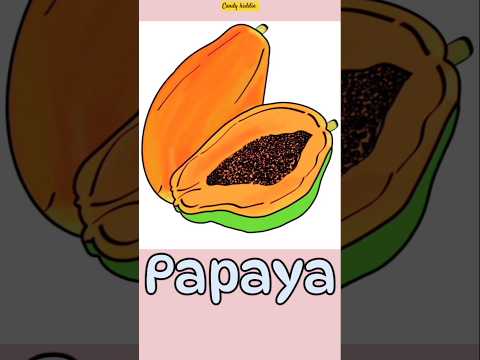 Fruit flashcards for kids l Children learning l CandyKiddie