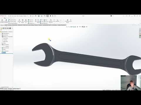 Modeling an open-end wrench in Solidworks