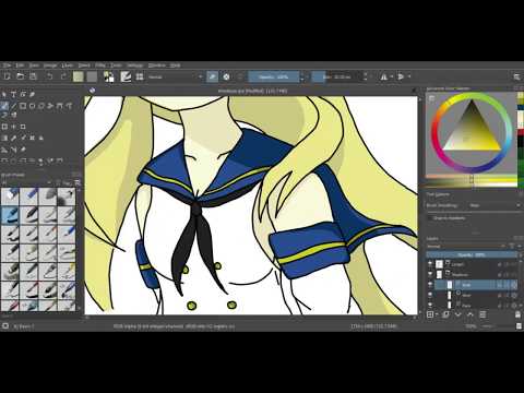 【Speedpaint】Shimakaze (Krita) #speedpaint