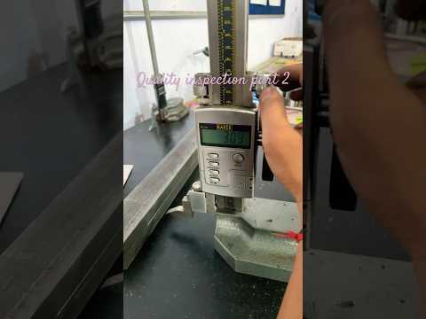 Quality inspection of a hydraulic press fixture plate bending|baker gauge#mechanical #viralvideo