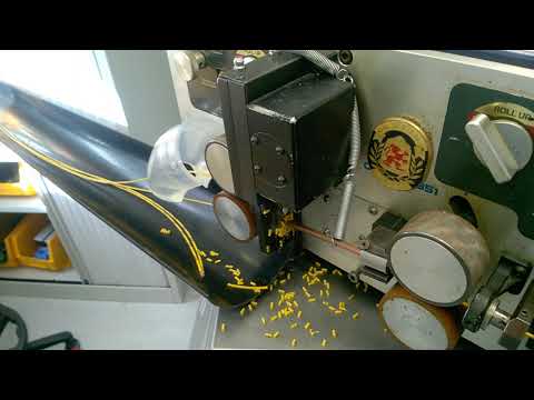 Using our Kodera cut and strip machine to make our wiring harnesses