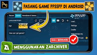 HOW TO INSTALL GAMES ON PPSSPP ANDROID WITH ZARCHIVER