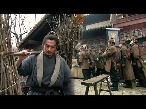 Guy carrying firewood turned out to be a Kung Fu master, who beat up the bully with his bare hands!