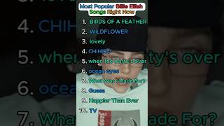 The Most Popular Billie Eilish Songs Right Now! #billieeilish #hitmehardandsoft #birdsofafeather