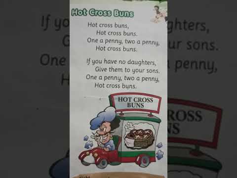 Hot Cross buns Rhyme for Junior KG kids