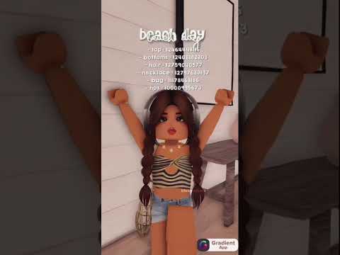 Beach day Roblox code! #roblox #freecode #robloxcodes #free #aesthetic #cuteoutfits #code #hair