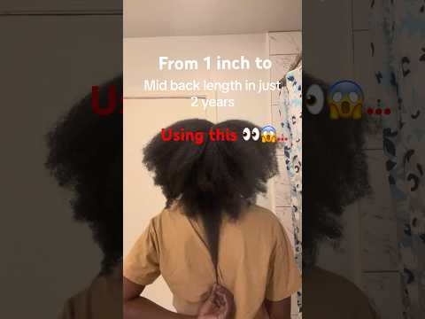 From 1 inch to Mid Back in just 2 years!! #lengthretention #hairgrowth  #howto