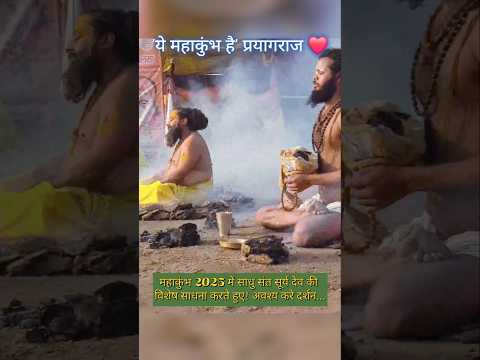 महाकुंभ 2025 में साधु संत अद्भुत विशेष साधना करते हुए | ये प्रयागराज है | kumbh mela #mahakumbh2025