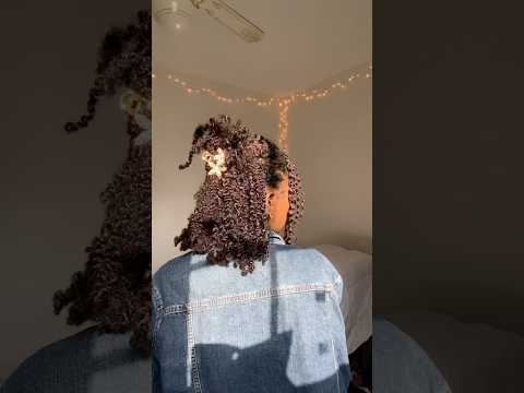 A quick half up half down on my twist out💕 #hairstyle #naturalhairtutorial #howtostylenaturalhair