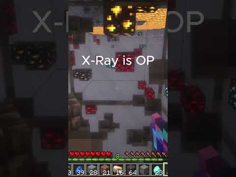X-Ray is OP! Please subscribe! #shorts #minecraft #gaming