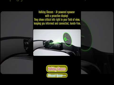 Step into the future with Halliday Glasses!AI-powered smart glasses #ai #fashion #tech #aitools asmr