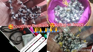 After received pure silver karunkali malai Coustmer feedback felling so happy  #tranding #karunkali