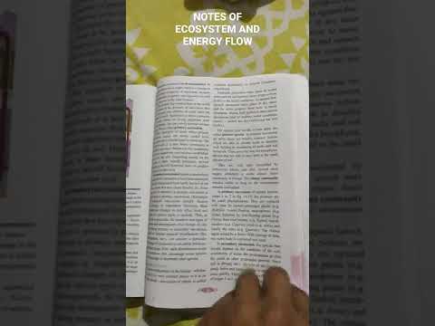 NOTES OF BIOLOGY // CHAPTER 14 ECOSYSTEM AND ENERGY FLOW. MAHARASHTRA BOARD.
