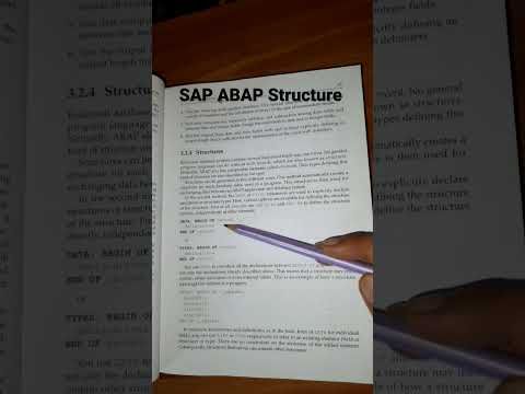 Structure in SAP ABAP #sap #abap