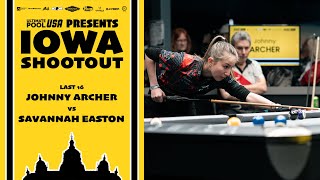 Johnny Archer vs Savannah Easton | Last 16 | Ozone Billiards Iowa Shootout