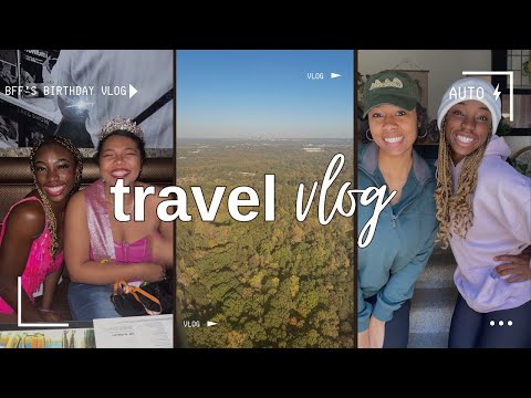Travel Vlog✈️  Best Friends' 24 Hour Birthday, hiking, line dancing, zoo 🦒