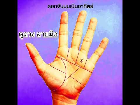 ✋🔮 #ดูดวง : #ลายมือ " #เนินอาทิตย์ "