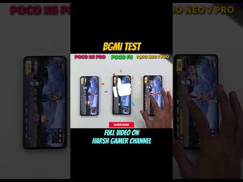 Poco X6 Pro Vs Poco F5 Vs Iqoo Neo 7 Pro Bgmi Test 120Fps Test Graphics Test #bgmi #pubg #shorts