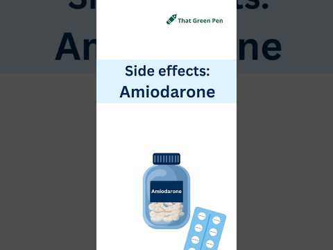 Side effects: Amiodarone | Pharmacy Education
