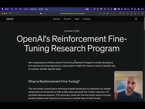 Reinforcement Fine-Tuning (RFT) Explained Simply - Day 2 of 12 Days of OpenAI