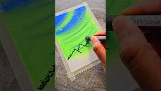 Easy Northern Lights Drawing 🌌