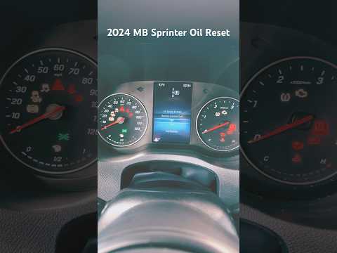 2024 Mercedes-Benz sprinter oil reset #automobile #car #oilreset #sprinter