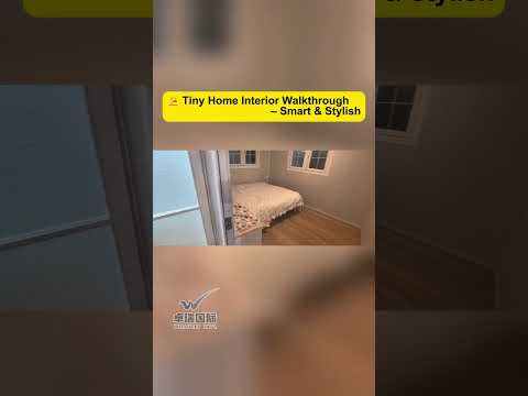 Take a quick tour inside our latest prefab container house  #containerhome #containerhomebuild