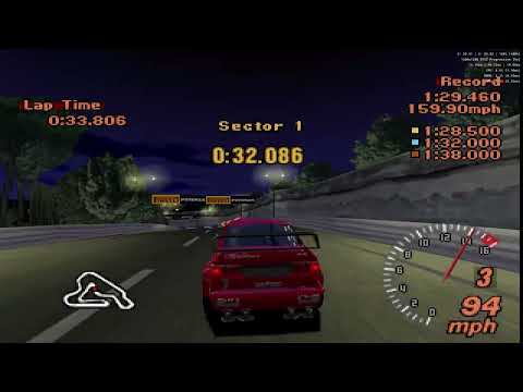 Gran Turismo 2 A-Spec: Super-9 (S-9) License @ Rome Night Reverse