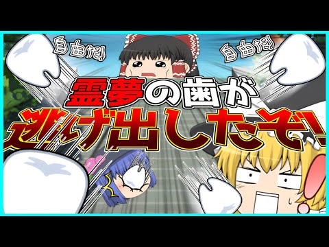 【ゆっくり茶番】歯が逃げだして霊夢が喋れなくなった!?