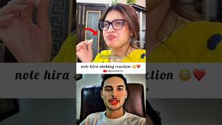 notice shoking reaction of hira faisla 😳❤️ #sistrology #iqrakanwal #hirafaisal #reaction #trending
