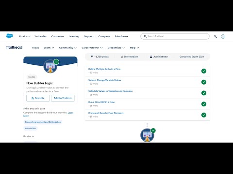Define Multiple Paths in a Flow | Flow Builder Logic | Trailhead | Salesforce | Virtual Internship